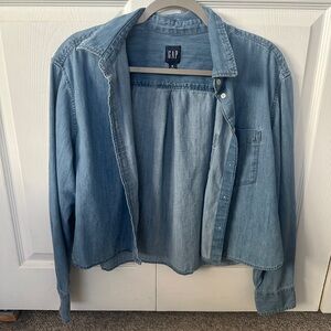 Gap Denim Long Sleeve Shirt - Medium